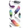 2 Pcs 3D Body Art DIY Stickers Temporary Tattoo Butterfly Flower Feather Sticker