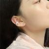 New Temperament Animals Birds Clip Earrings for Women Charm Silver Color Stainless Steel Swallow Fake Piercing Ear Cuffs Jewelry