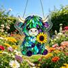 Suncatcher Stained Glass Puzzle Acrylic Pendant Light Refraction Window Hanging Jigsaw for Home Decor