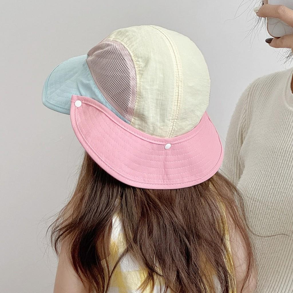 Kids Sun Hat With Large Brim And Breathable Mesh For Summer Protection