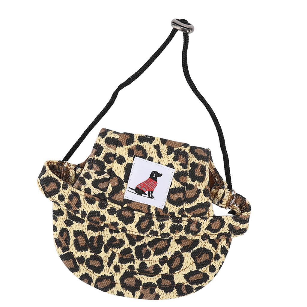 Pet Baseball Hat Adjustable Summer Stylish Dog Outdoor Sunbonnet with 2 Ear Holes for Outdoor Camping Travel