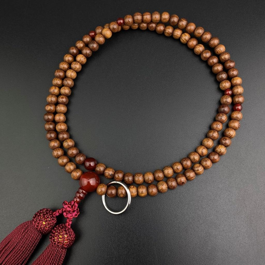 Myorenka Soto Zen Buddhist Formal Buddhist Prayer Gold Sandalwood Shaku Double with Prayer Bead Zen Buddhist Memorial Respect for the Aged Day Gift