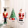 2025 New Christmas Ornaments Set Santa Claus & Novelty Ball Hanging Pendants for Xmas Tree Decor Home Party Decoration