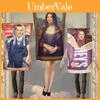Fantasia de Festa Halloween 2023 Mona Lisa Divertida e Brincalhona Roupa de Pintura de Parede Para Cosplay