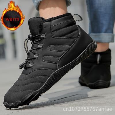 Winter Barefoot Snow Boots Men Women Casual Shoes Waterproof Outdoor Warm Climbing Boots Non-Slip Wear Resistant Sneakers