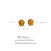 Eetit Trending Stainless Steel Metal Small Flower Daily Stud Earrings 18K PVD Plated Golden Charm Jewelry Wholesale