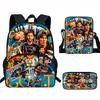 Set Zaino Scolastico per Bambini a Tema Messi con Borsa a Tracolla Astuccio per Studenti Elementari