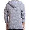 Knitting Thick Hoodie Zip Hooded Men's Sweaters Autumn Winter Warm Cashmere Wool Zipper Pullover