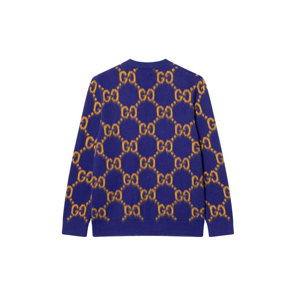 GUCCI Gg Intarsia Knit Cardigan 764738-XKDPB-5673