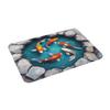 3D Vibrant Koi Fish Door Floor Kitchen Bathroom Mats Anti-Slip Outdoor  Doormat Garden Entrance Rug Carpet Footpad
