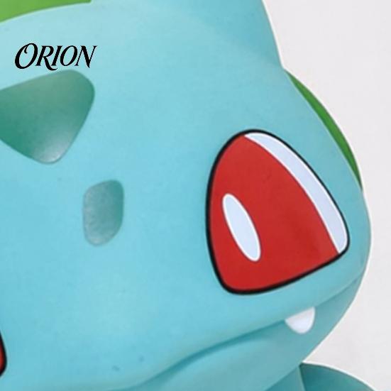 Bulbasaur-Shaped Resin Ornament Cute Figurine, Classic Cartoon Collectible Statue with Red Eyes Green Versatile Home Decorative Item Back, Stable