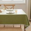 Oil-proof Rural Style Textured Tablecloth Rectangular Table Decoration Table Runner  Living Room