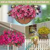 3pcs Round Felt Hanging Basket Liner Flowerpot Pad for Petunias Strawberries Planting Home Balcony Decoration Garden Supplies