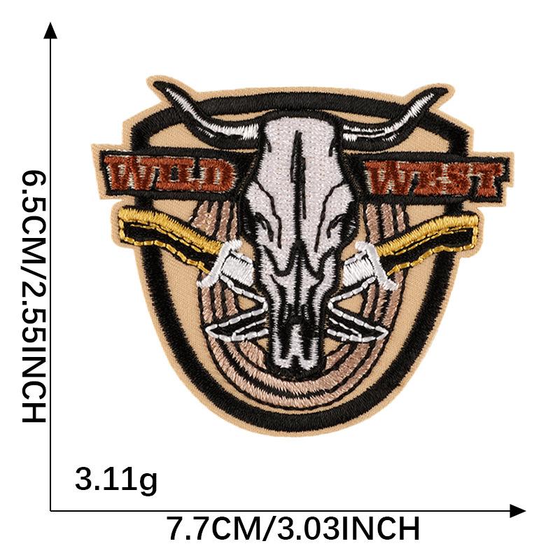 Výšivka s logem, odznak, kulatý, personalizovaná nášivka, nálepka, western denim, výšivka, nálepka, nášivka, doplňky, látková nálepka
