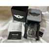 Used New POLICE Police Skull Watch Leather Watch Skull