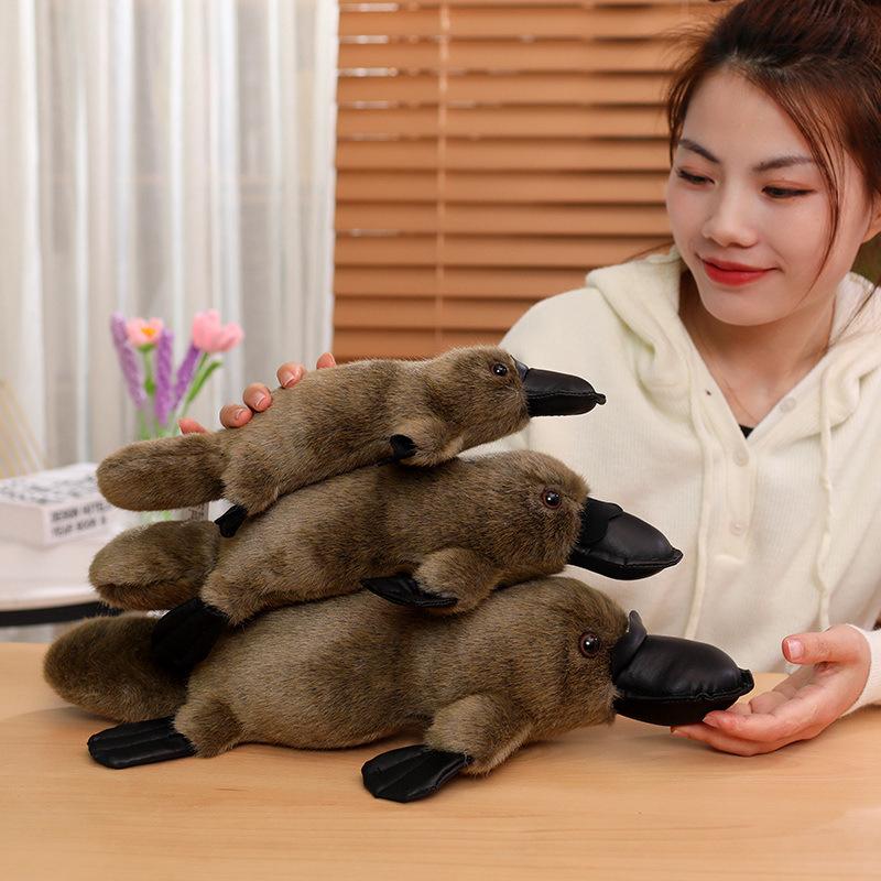 Big White Duck Plush Toy Cute Simulation Platypus Doll Doll Birthday Gift