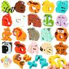Puzzle Matching Game Animal Alphabet Game Wooden Letter Block Colorful Blocks ABC Preschool Learning Toy for Toddlers Boys Girls Early Education