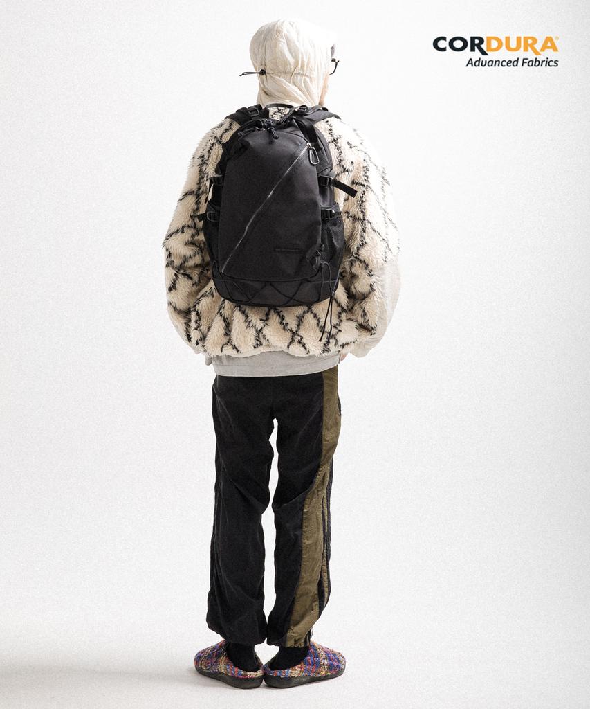 Aged Gray Cordura Oblique Backpack