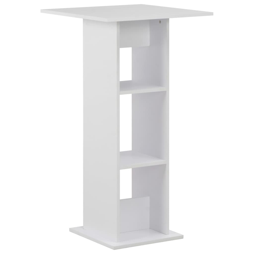 Bartisch White 60x60x110 cm