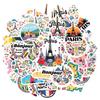 35pcs-50pcs Cute France Stickers Vintage  Stationery Stickers Teacher Reward Stickers For Guitar Laptop Helmet DIY