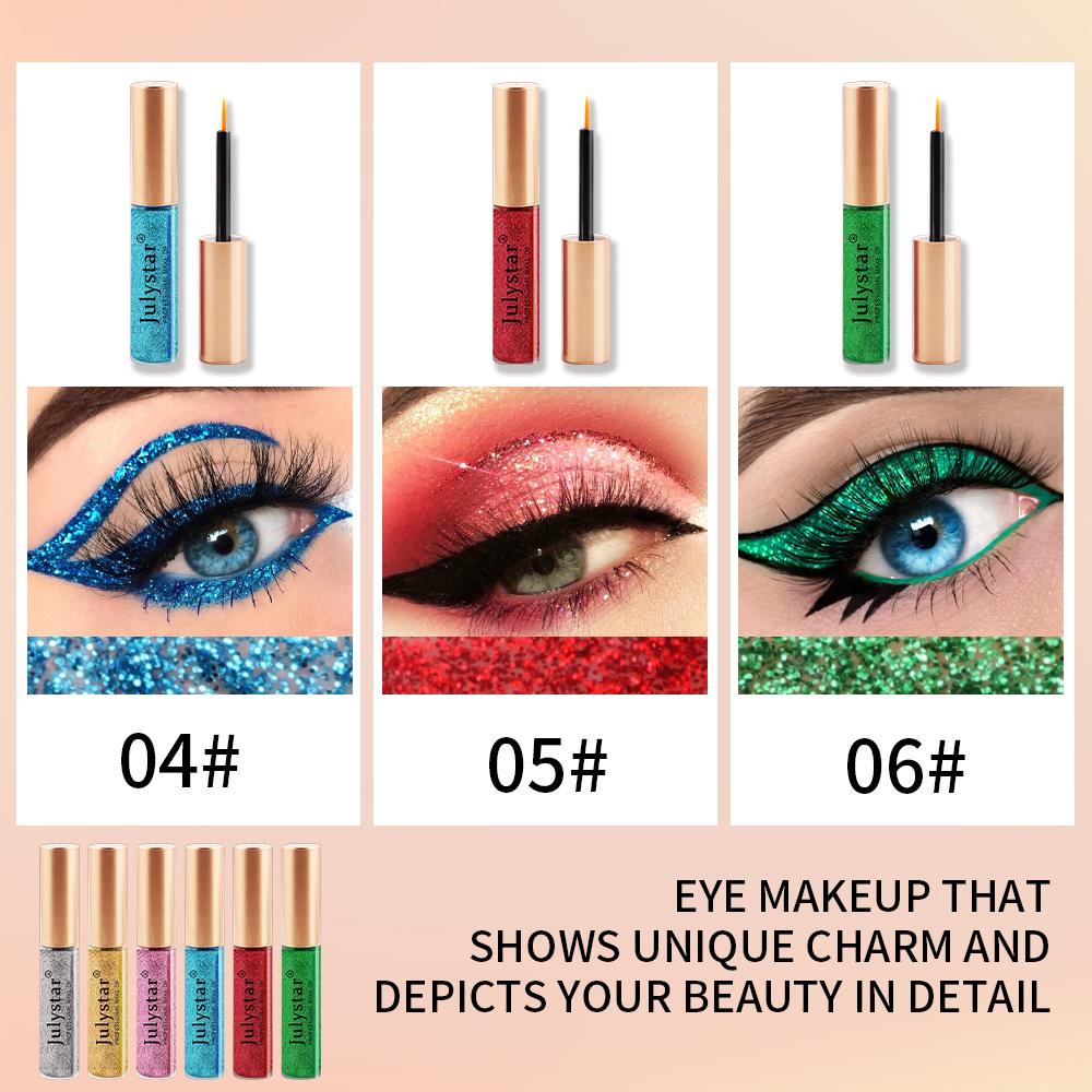 Eyeliner, perłowy eyeliner, pisak do eyelinera, wodoodporny i odporny na olej płynny cień do powiek, kolorowy eyeliner.