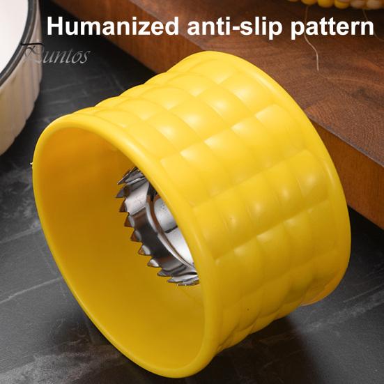 Corn Thresher Tool Stainless Steel Stripper, Non-Slip Handle And Spiral Blade Thresher, Easy Clean Quick Efficient Kernel Removal Gadget for