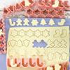 Mini-Weihnachtsausstecher, Stempel, Weihnachtsbaum, Lebkuchenmann-Muster, Keksprägeform, Kuchen-Fondant, Backen, Dekorationswerkzeug
