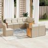 VidaXL Garden Lounge Set with Cushions 8 Pcs, Patio Sofas, Patio Furniture Set, Outdoor Furniture, Beige 3227843