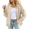 Women's Vintage Faux Suede Trench Coat Casual  Fall Winter Business Casual Lapel Jacket Outerwear With Pockets