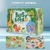 Montessori Busy Book Sticker Quiet Book for Kids Early Educational Toy Toddlers Matching Puzzles Game Baby Learning Toys Gifts