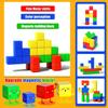 Magnetic Cubes Building Blocks Toys STEM Educational Construction Play Sensory Learning For Toddlers Kids Early Development