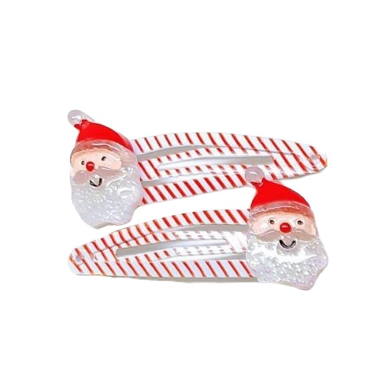 

1Pair Lovely Christmas Hair Clip For Women And Girls Nonslip Designs Hair Barrettes For Christmas Festival Celebrations