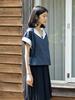 VINCENT NAVY Love & Summer Blouse_Navy