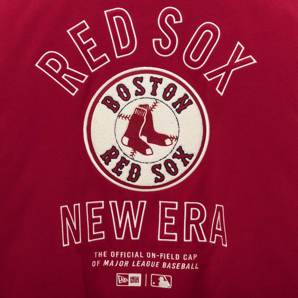 New Era Mlb Boston Red Sox Patched Varsity Jacket Red 14742028