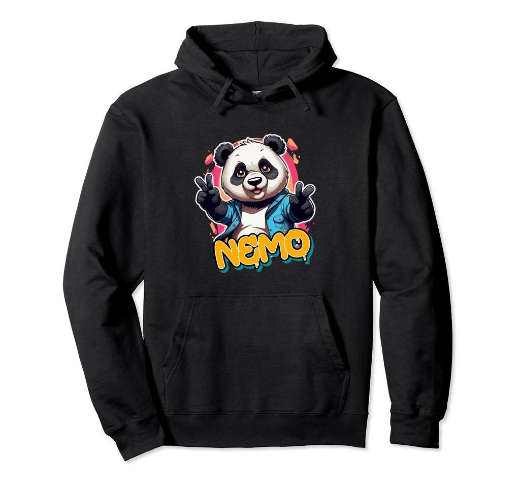 NEMO - Cute Boys Name with adorable Panda Hoodie