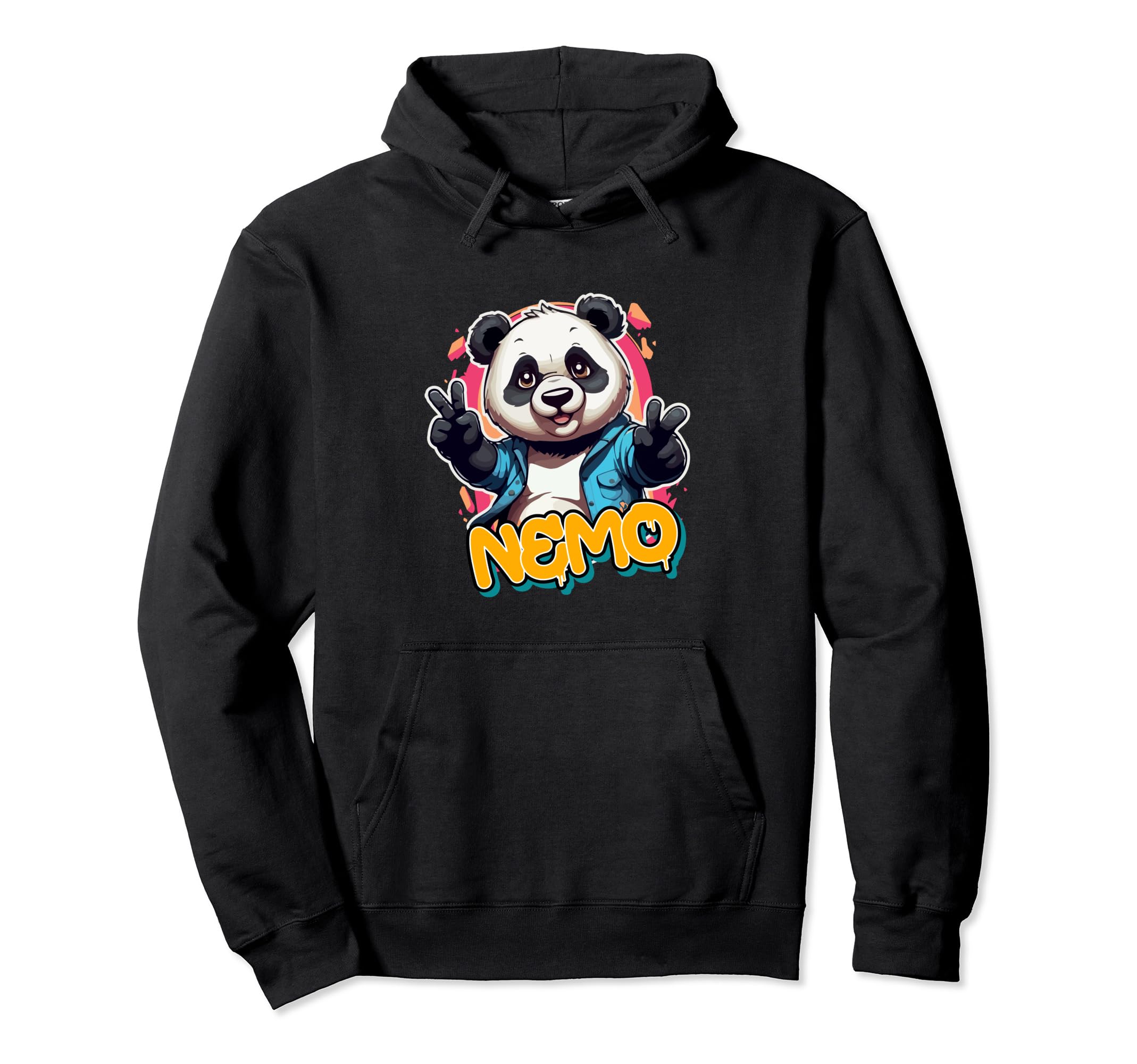 

NEMO - Cute Boys Name with adorable Panda Hoodie