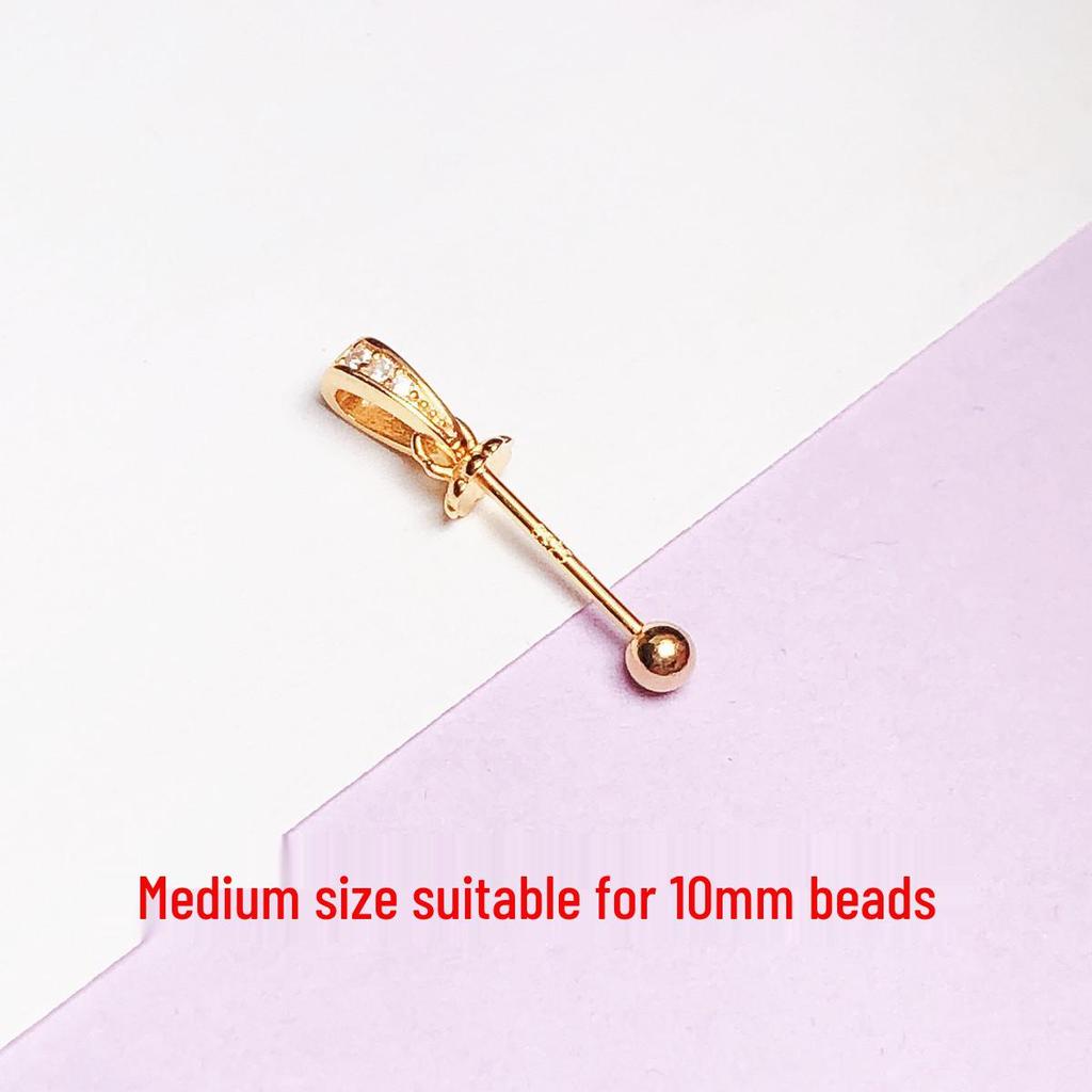Sterling Silver Pearl & Amber Beads Holder with Free Shipping