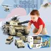 Tank Toy Car War Simulation Military Base Can be Stored Car Airplane Set Boy Children Assembled Educational Model Toys Gift