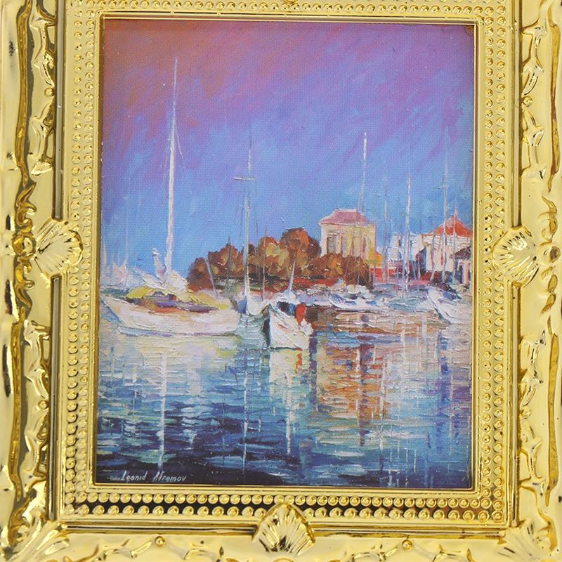 Dollhouse Miniature 1:12 Mini Decorative Accessories Antique Frame Oil Painting