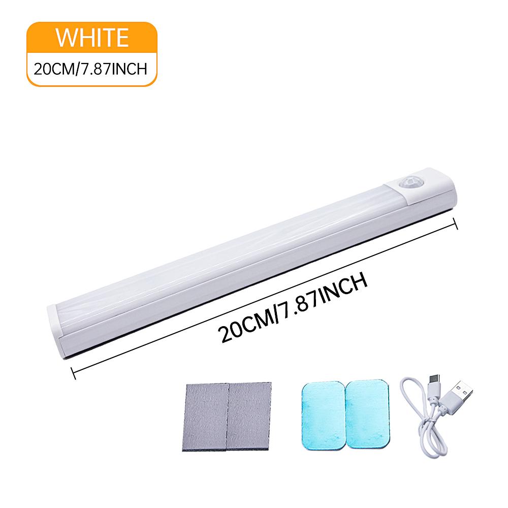LED Motion Sensor Light Wireless LED Night Light Type C Rechargeable Light Cabinet Wardrobe Lamp Staircase Backlight For Kitchen
