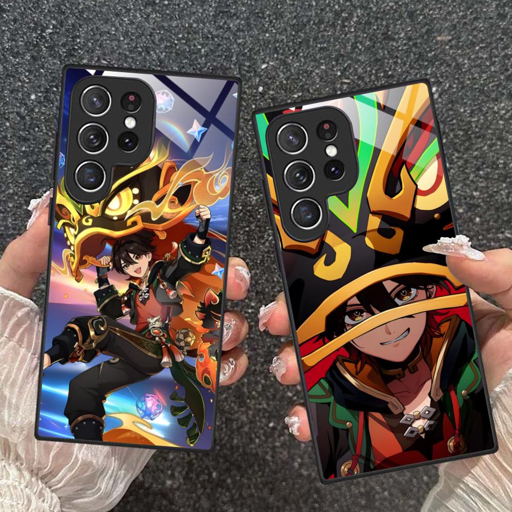 Game GI Gaming Mobile Phone Case for Samsung Galaxy S26 S25 S24 S23 S22 S21 S20 Note20 Plus FE Ultra Glass Colorful Cover Cover