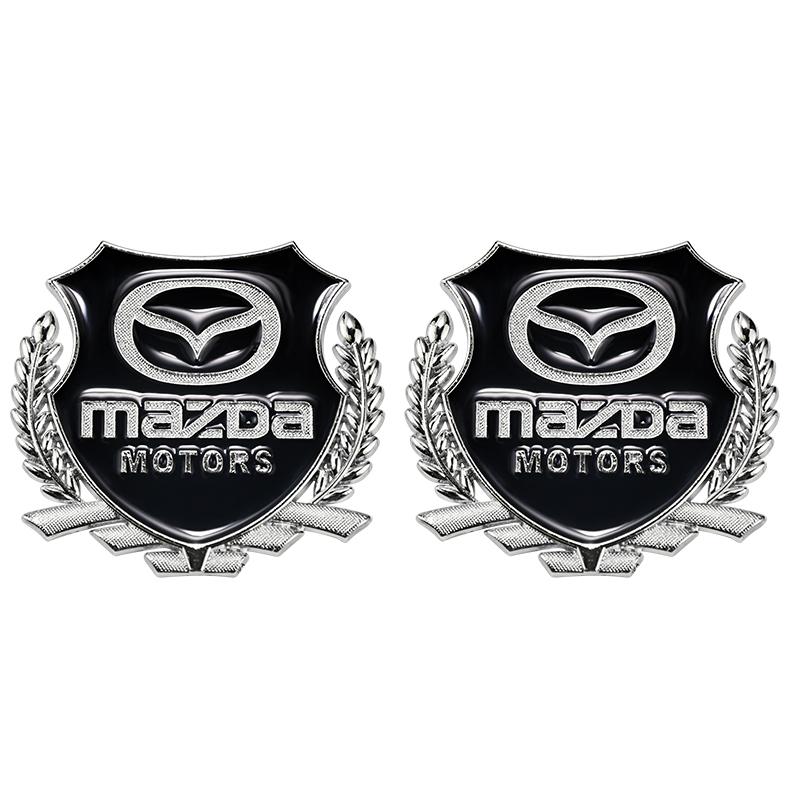 2 Pezzi Adesivi Metallici per Auto Mazda Emblema Marchio Accessori Auto Per MazdaSpeed 2 3 5 6 Atenza CX80 CX70 CX90 CX3 CX5 CX8 MX30 CX60