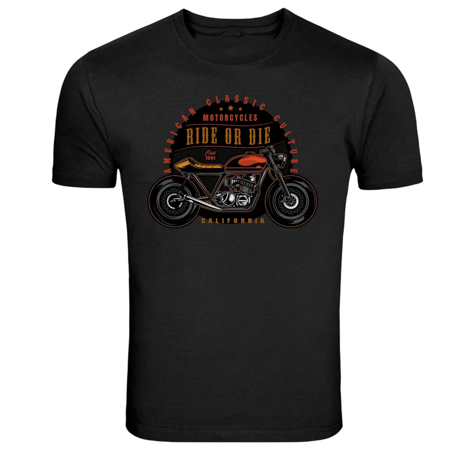 American Classic Motorcycles Ride Or Die California Tee XXXL