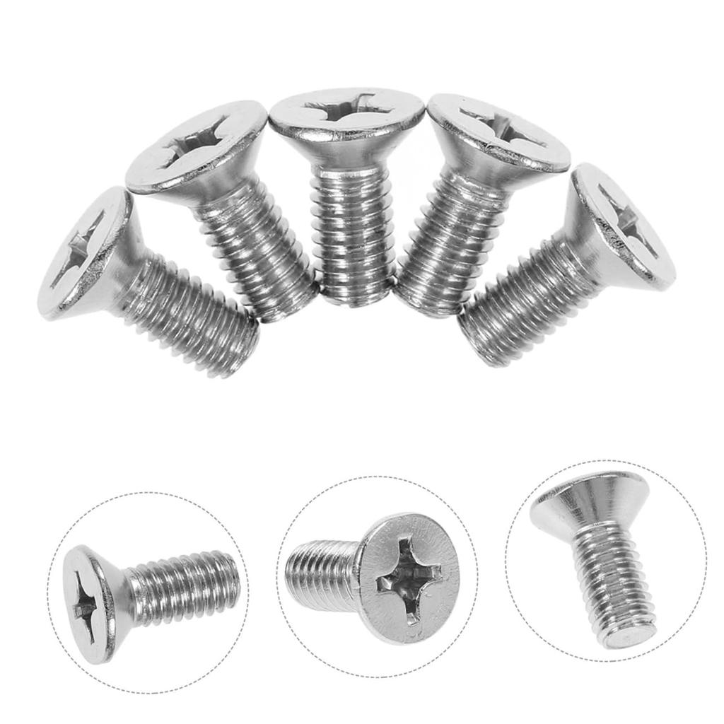 LOORGVEL 8pcs Car Brake Screw Kit Front and Brake Pad 93600-06014-0h Stainless Steel Brake Screw Set Compatible with Honda