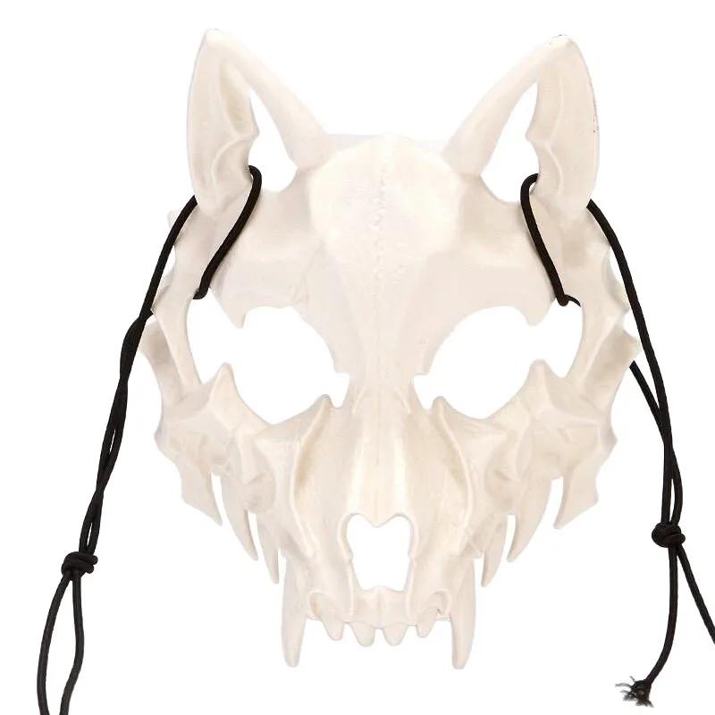 Human Wolf Masks Party Performance Dress Up Props Halloween Two-dimensional Tiger Yasha Tengu Mask