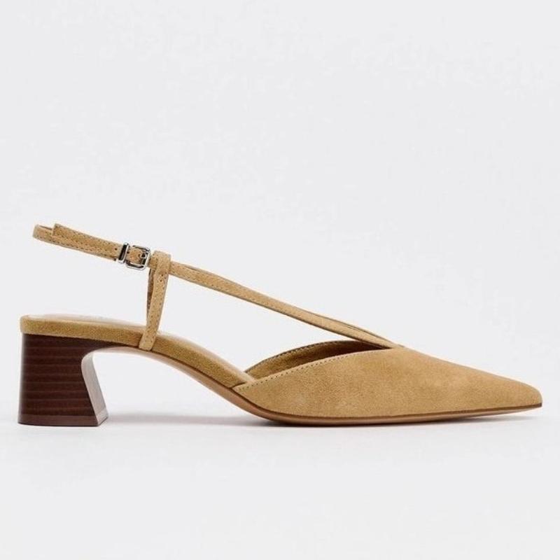 Modne buty damskie na niskim obcasie z zamszu, wysokiej klasy, 2025 nowe wiosenne i jesienne, o francuskim temperamencie, delikatne buty Mary Jane