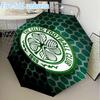 1PC Celtic Football Club Crest Printed Mini Five-Fold Lightweight Umbrella, Eight-Bone Frame, for Home Travel and Outdoor Use in Any Season