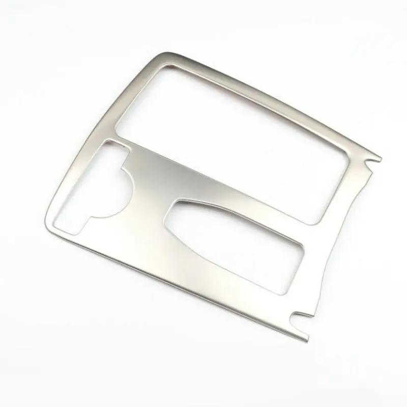 Stainless Steel Water Cup Holder Panel Gear Shift Panel Decorative Strip Frame For Mercedes Benz W204 W212 C180 C200 2007-2014