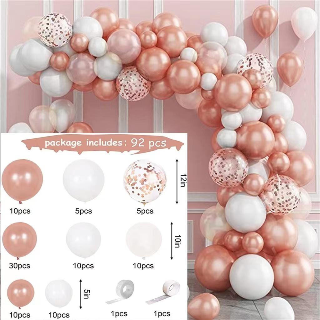 Vintage Balloon Chain Birthday Party Balloon Package Wedding Wedding Arrangement Latex Balloon Chain Set