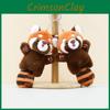 Cute Kawaii Raccoon Plush Keychain Stuffed Animal Bag Accessory For Kids